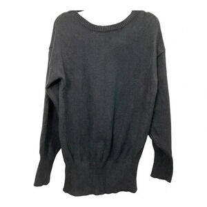 Oversized Sweaters Winter Open Back Pullover Black Chunky Sweater Women’s Size S
